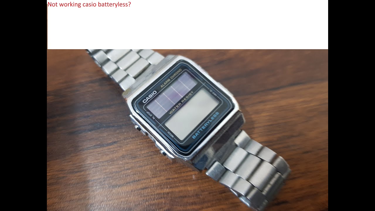How casio batteryless solar work? solar work test on casio batteryless| stop watch fixed.