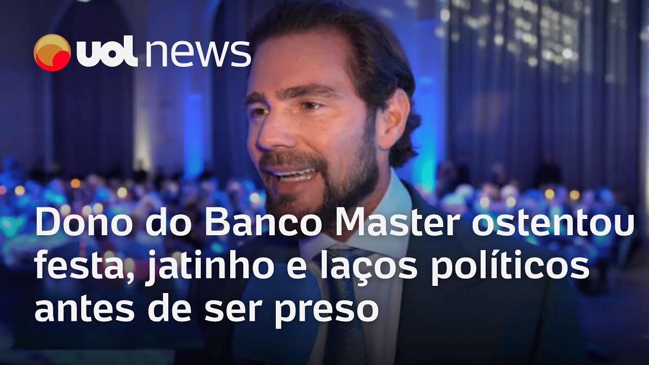 Dono do Banco Master, Daniel Vorcaro, ostentou festa, jatinho e la&ccedil;os pol&iacute;ticos antes de ser preso