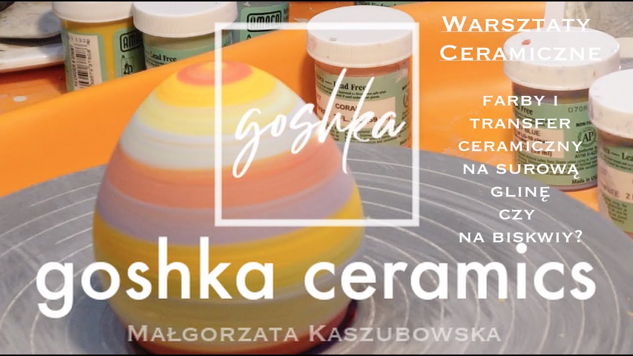 Warsztaty Ceramiczne - farby i transfer na surową, czy zdębiałą glinę?