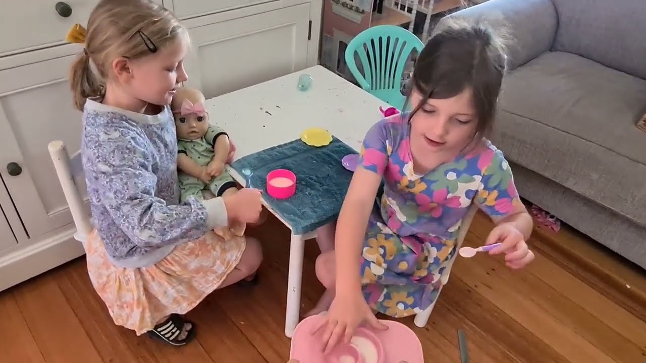 Alexander and Annabelle morning routine