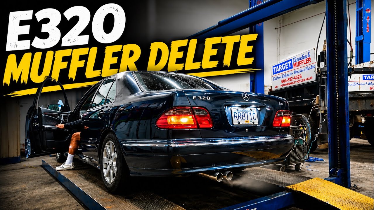 Muffler Delete On A 25 Year Old W210 Mercedes E320