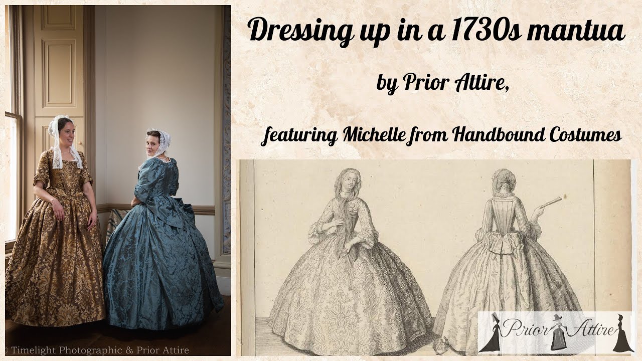 Dressing up in a 1730s mantua