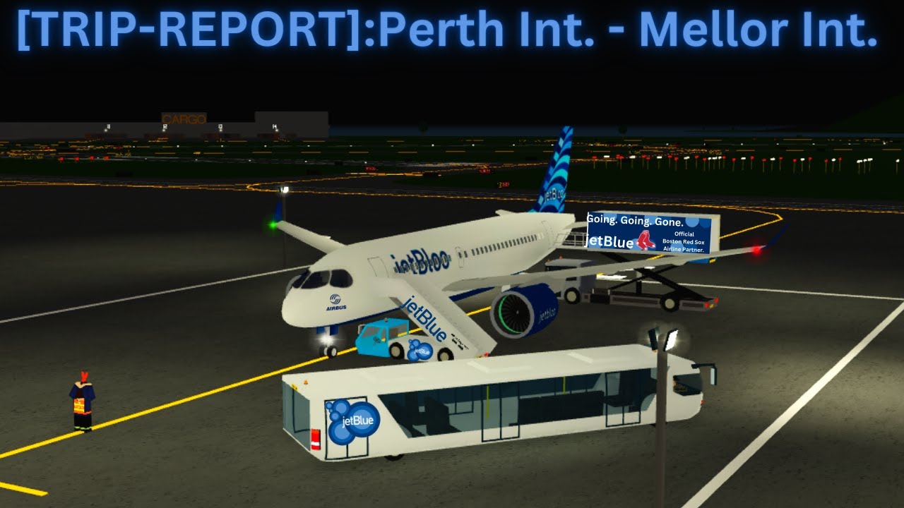 [TRIP-REPORT] JetBlue A220 Perth Int. ➡️ Mellor Int. (Roblox