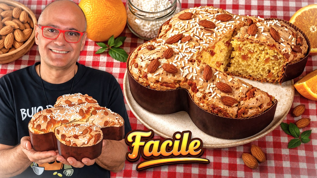COLOMBA PASQUALE FACILE  ricetta della colomba Pasquale semplificata