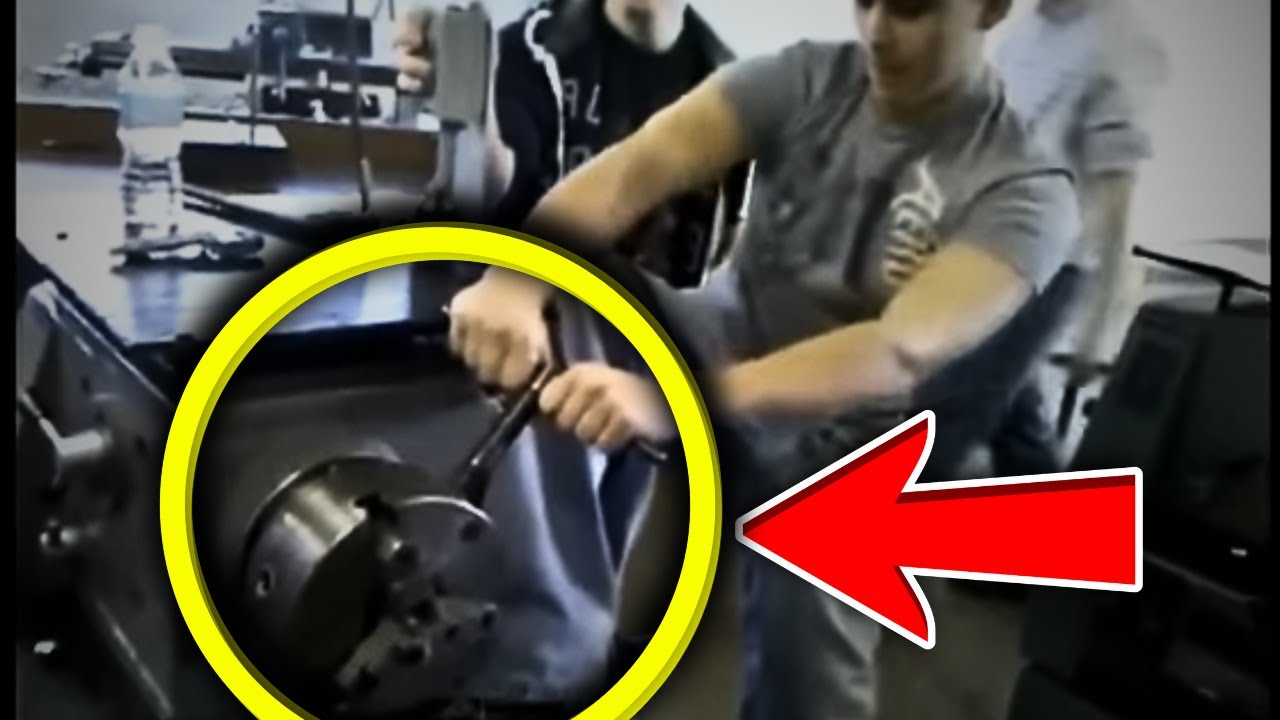 😱 LATHE MACHINE ACCIDENT