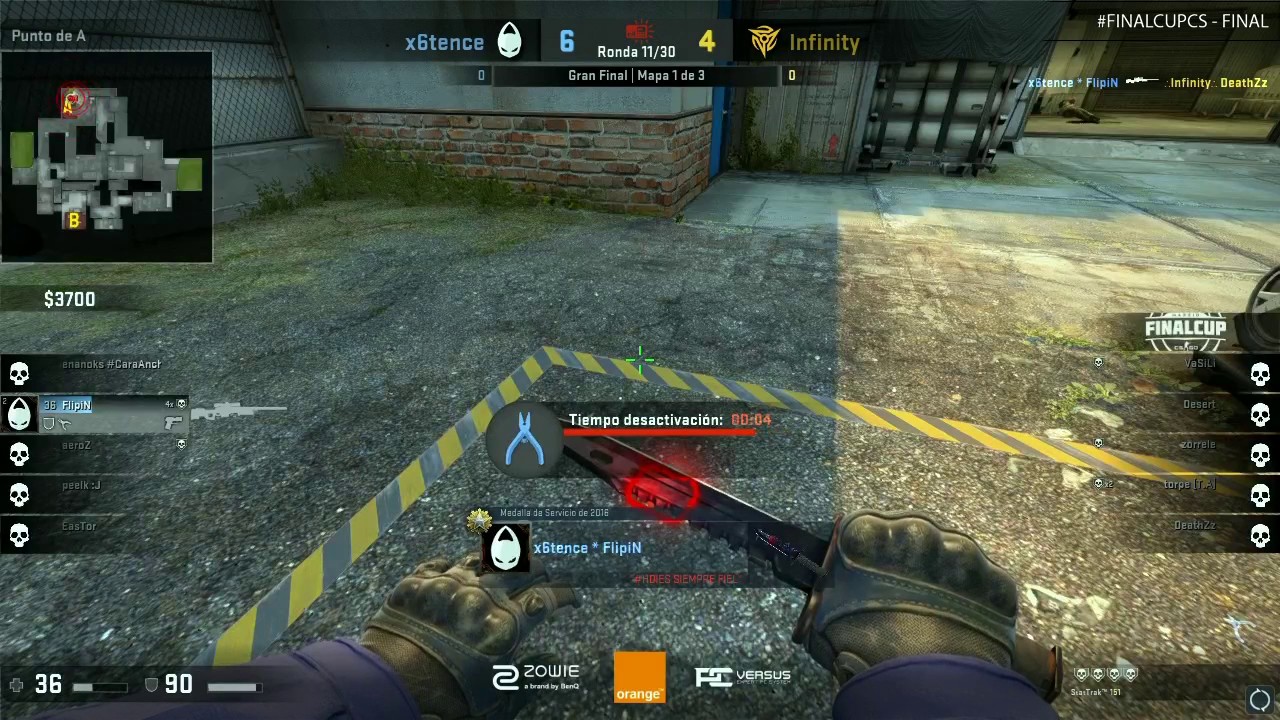 x6 FlipiN awesome double no scope 1v3 clutch today @ Final Cup final