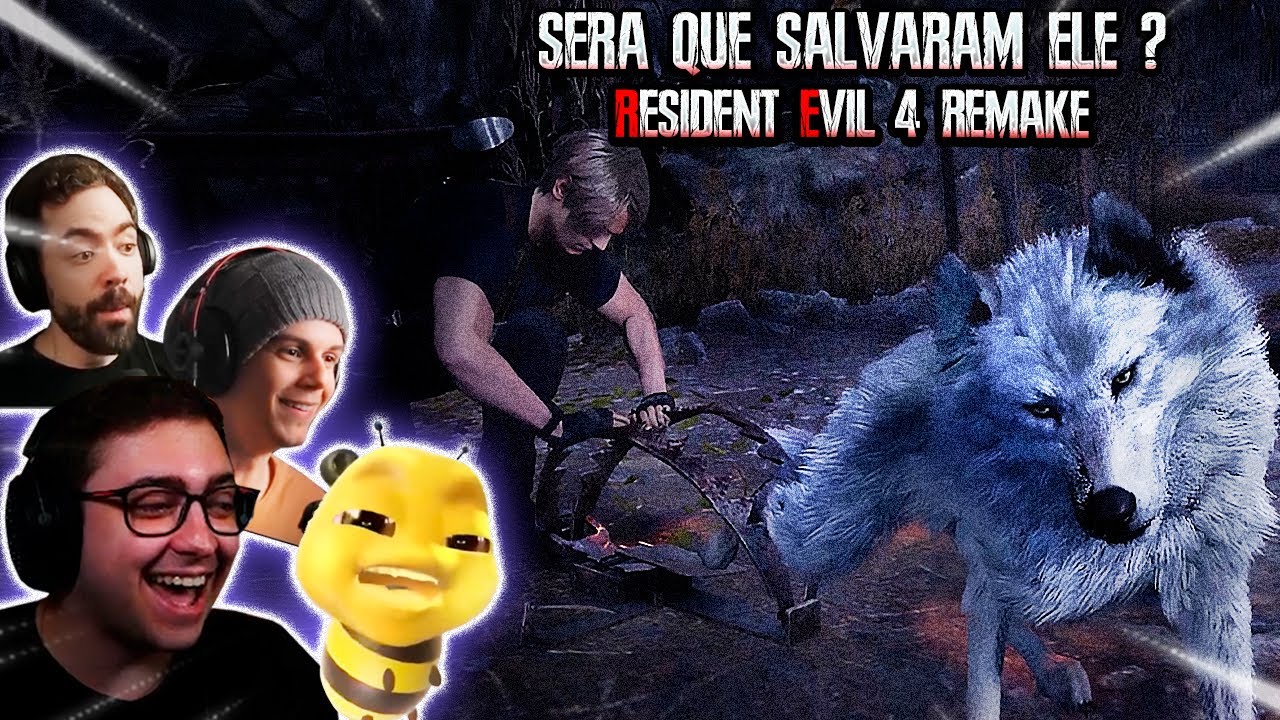 ELE ESTÁ VIVO - STREAMERS REAGINDO AO ICÔNICO LOBO DO RESIDENT EVIL 4 REMAKE #3