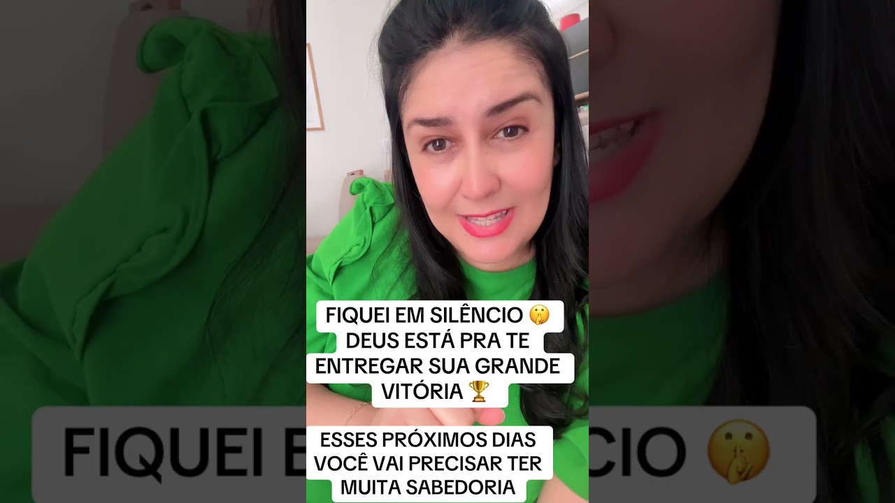 FIQUE EM SILÊNCIO 🤫 DEUS ESTÁ VAI TE ENTREGAR ESSA VITÓRIA‼️