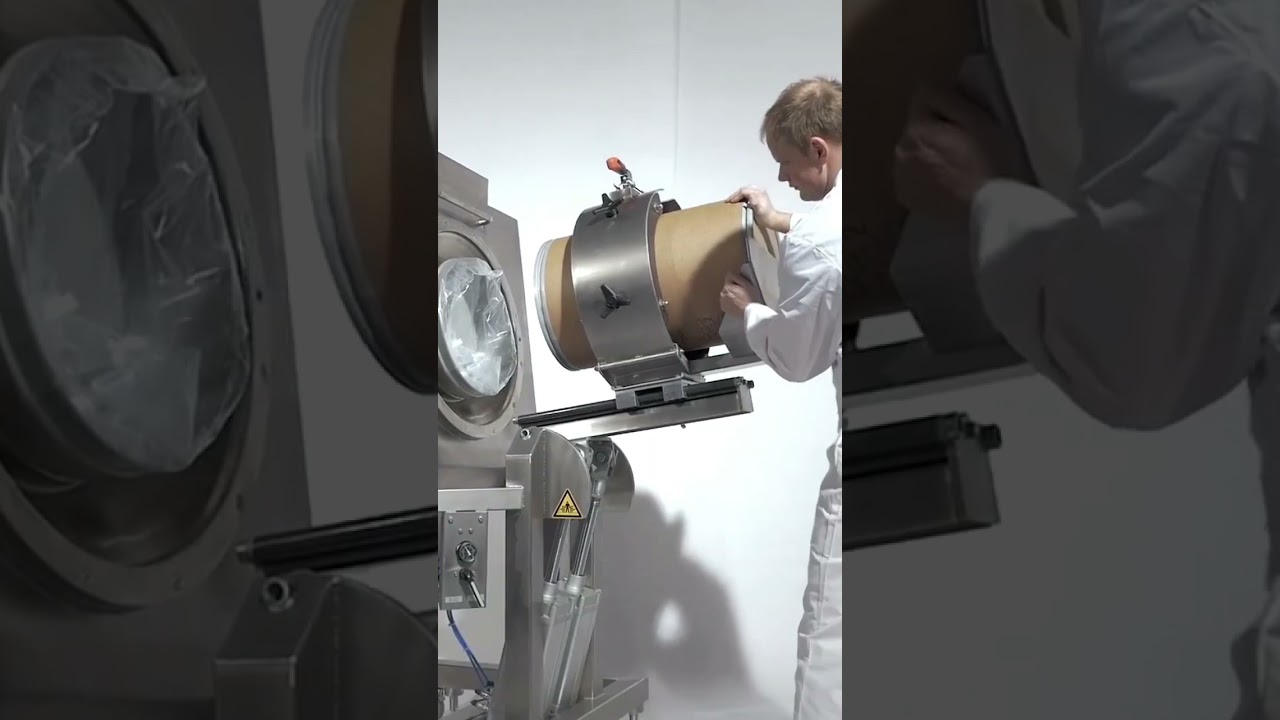 Bin lifting in sack discharge station | Video tutorial | Bulk handling & engineering insights