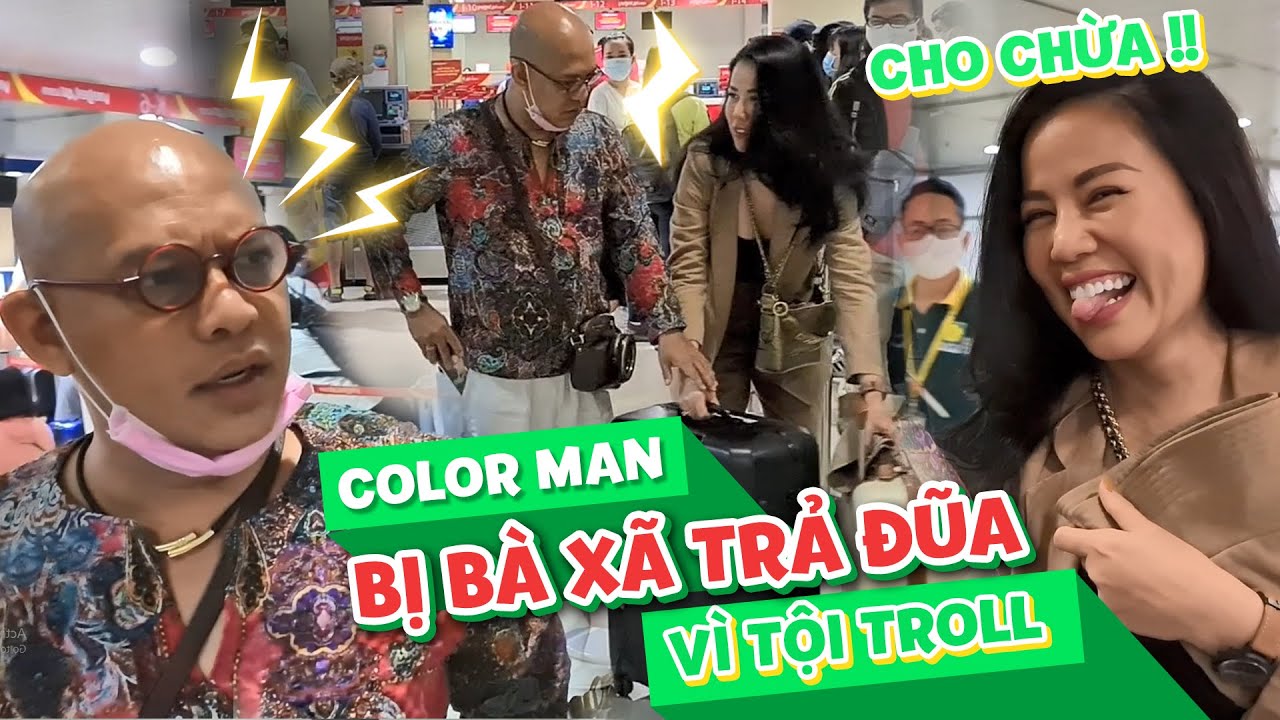 Даже у хитрого Цветного Человека бывают моменты краха!!! Он боится женского возмездия!!!