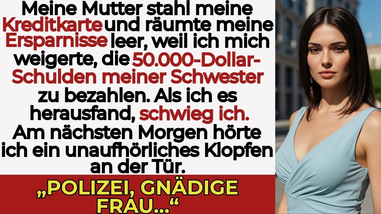 Meine Familie schwieg, als meine Mutter meine Karte stahl – für 50.000 $ fürs Haus meiner Schwester