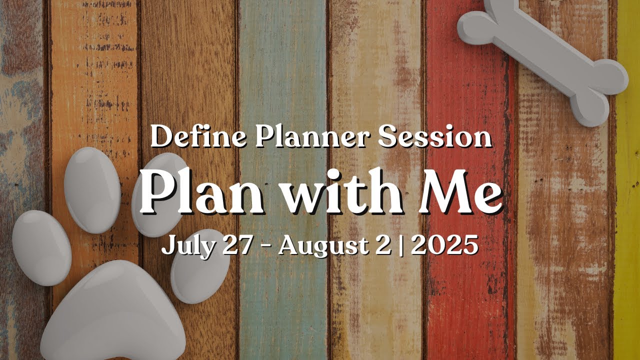 Dog Days of Summer Themed Weekly Planner Spread | Plan With Me | Define Planner Setup