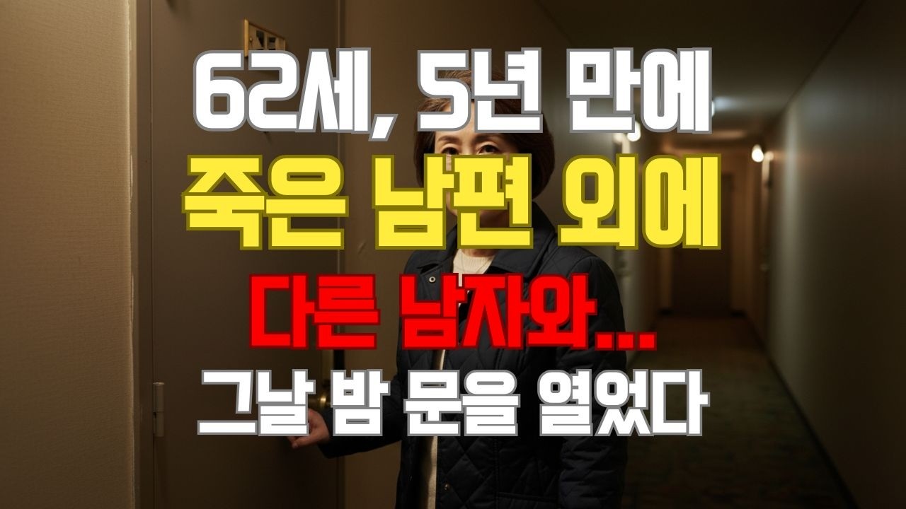 62세, 5년 만에 다시 느껴본 떨림... 그날 밤 나는 모텔 문을 열었습니다