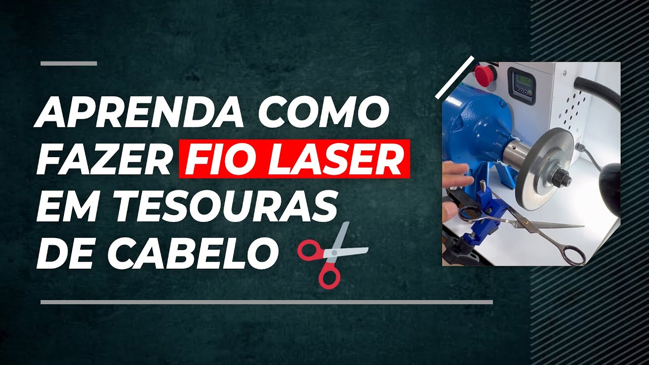 APRENDA COMO FAZER FIO LASER EM TESOURAS DE CABELO ✂️