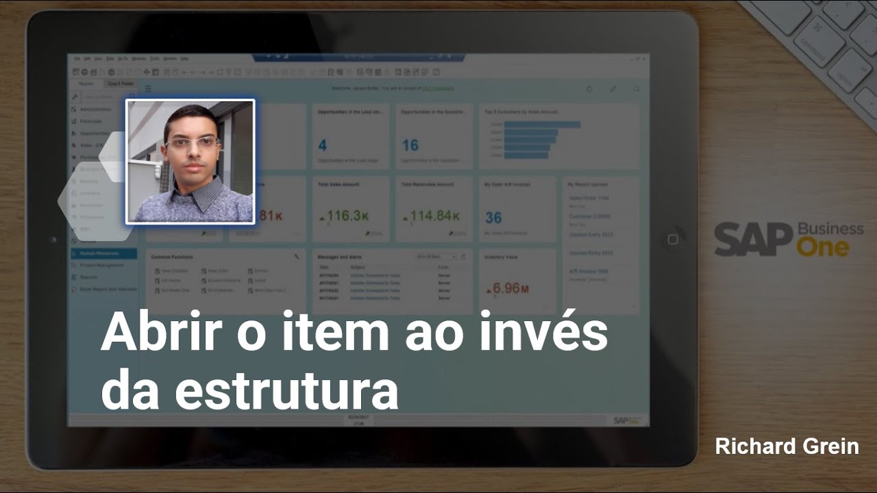 Abrir o cadastro do item ao inv&eacute;s da estrutura - SAP Business One