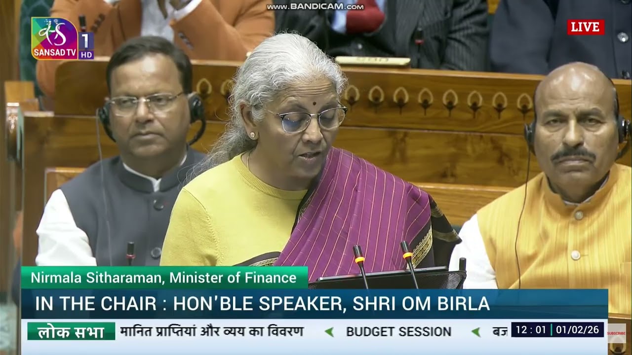 Tax Budget 2026 live | Major Income Tax Changes Announcements by Finance Minister