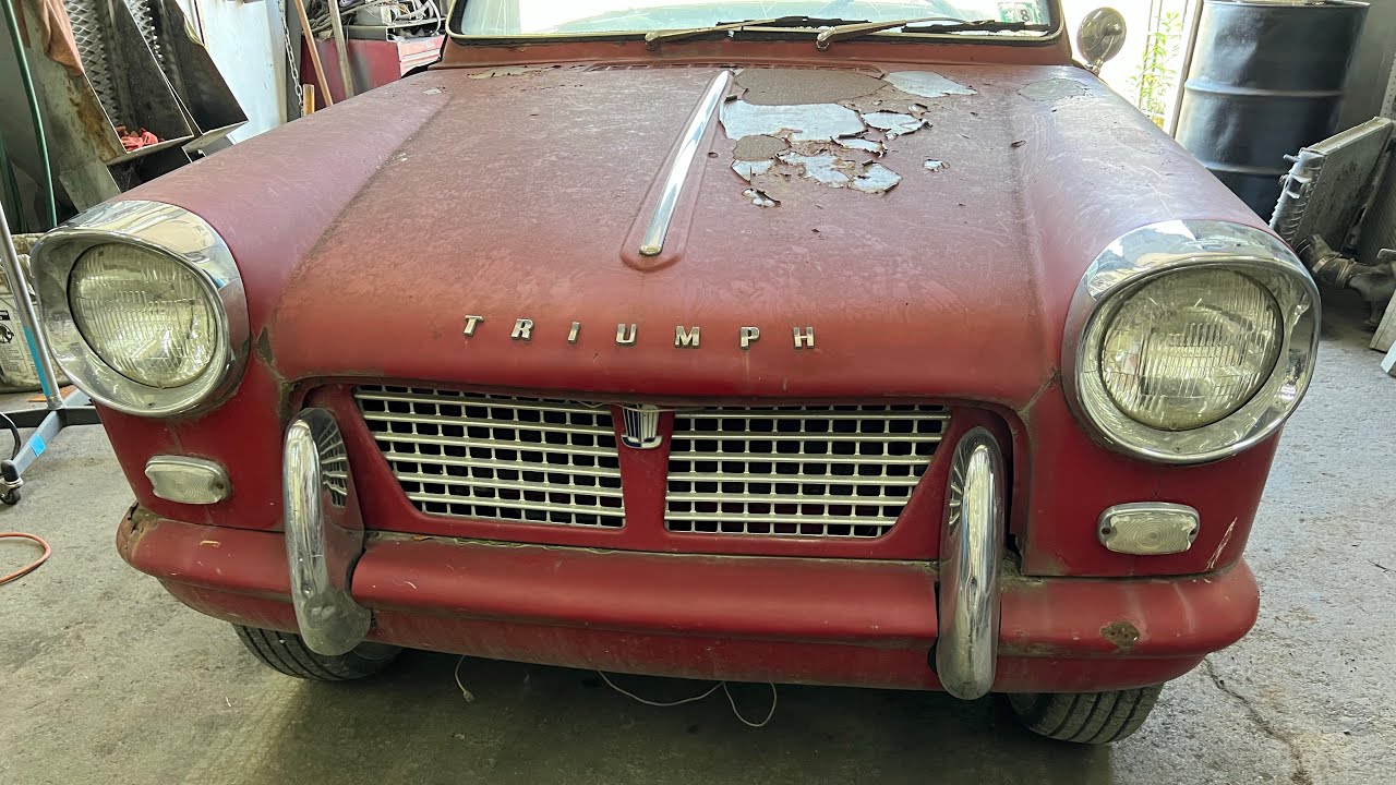 1962 Triumph Herold after sitting since 1988 will it run and move?? Saved from the shredder