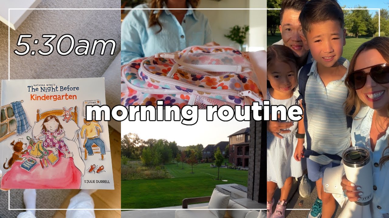 5:30am Back To School Morning Routine | FAMILY OF 4 SAHM ROUTINE