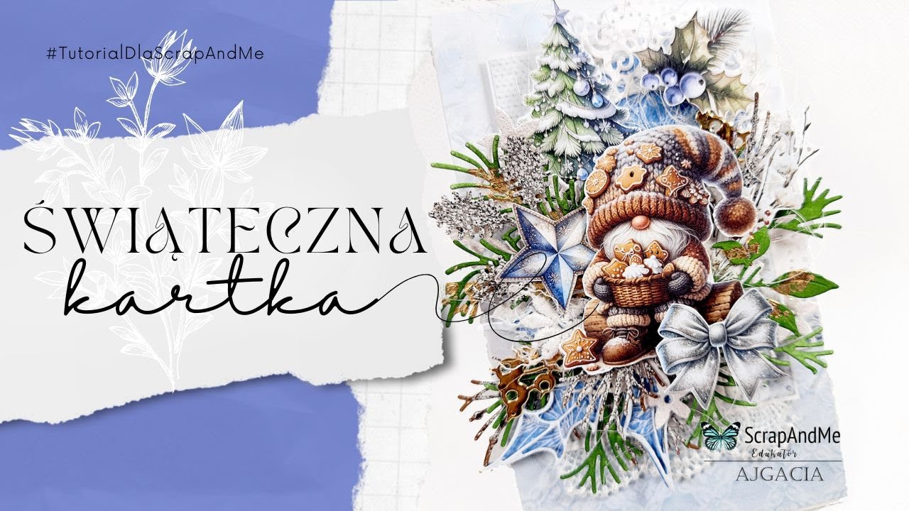 Swiateczna kartka Gnom
