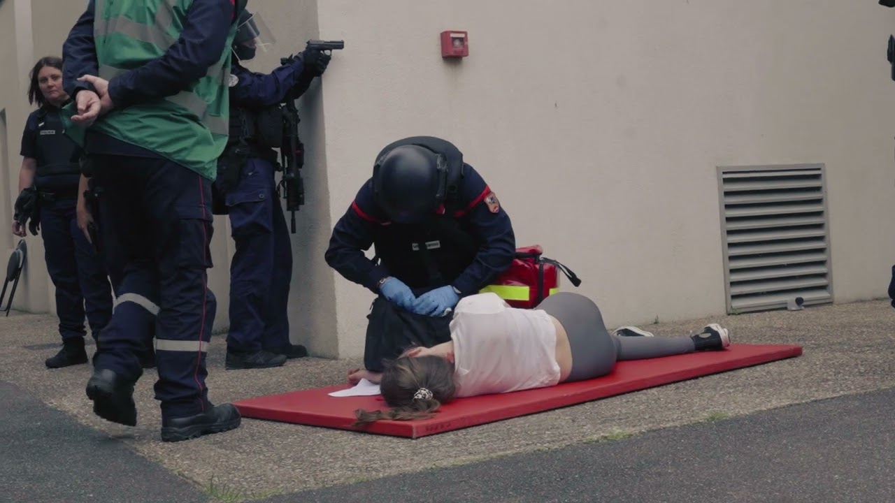 Bellerive sur allier, Exercice de sécurité au CREPS