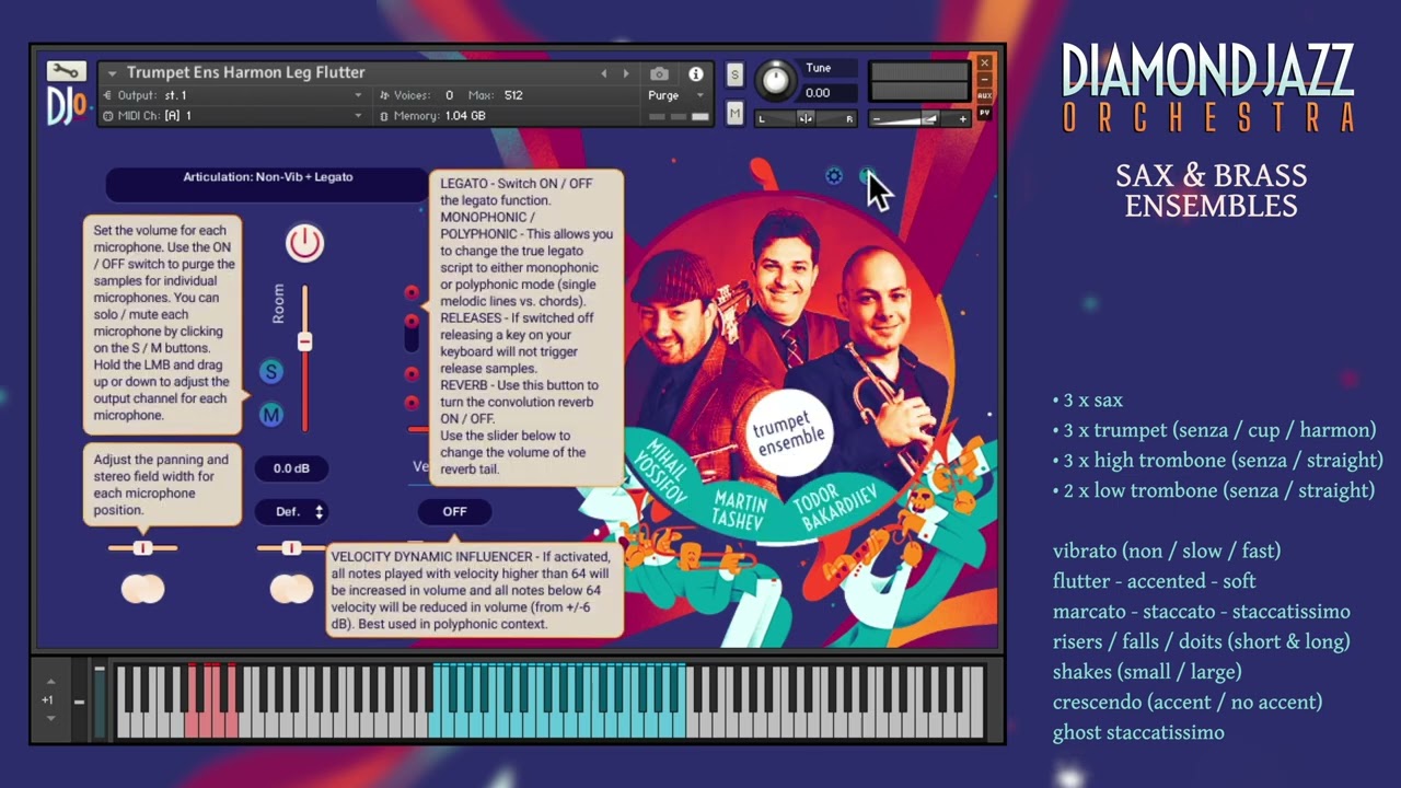 DIAMOND Jazz Orchestra Walkthrough: Sax Brass Ensembles