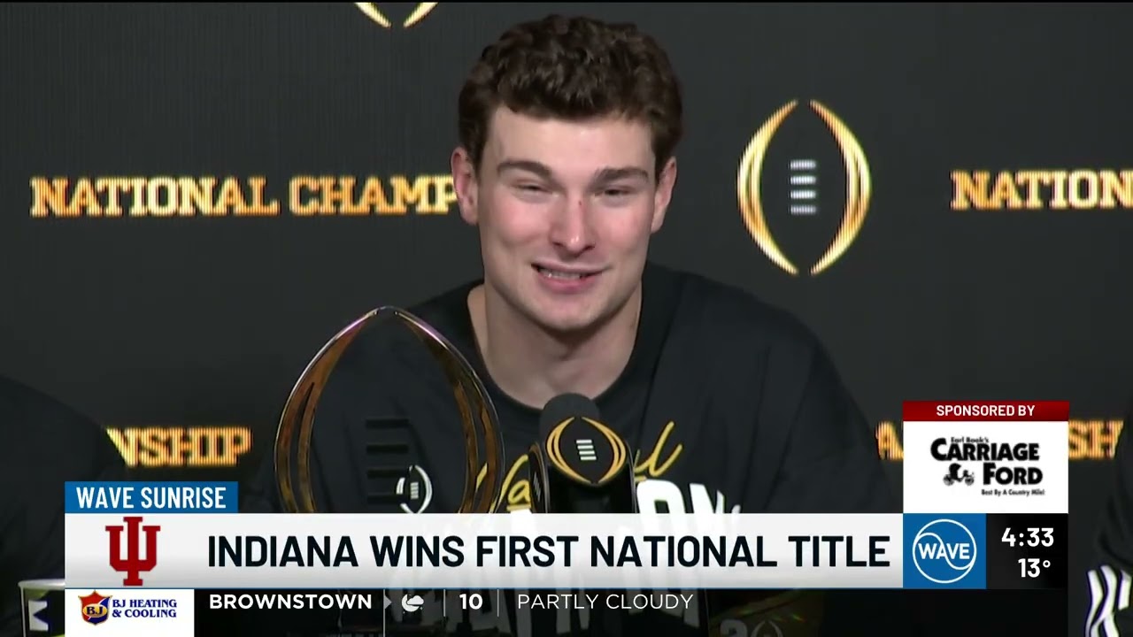 Dusty Baker and Kendrick Haskins react to Indiana winning National Championship