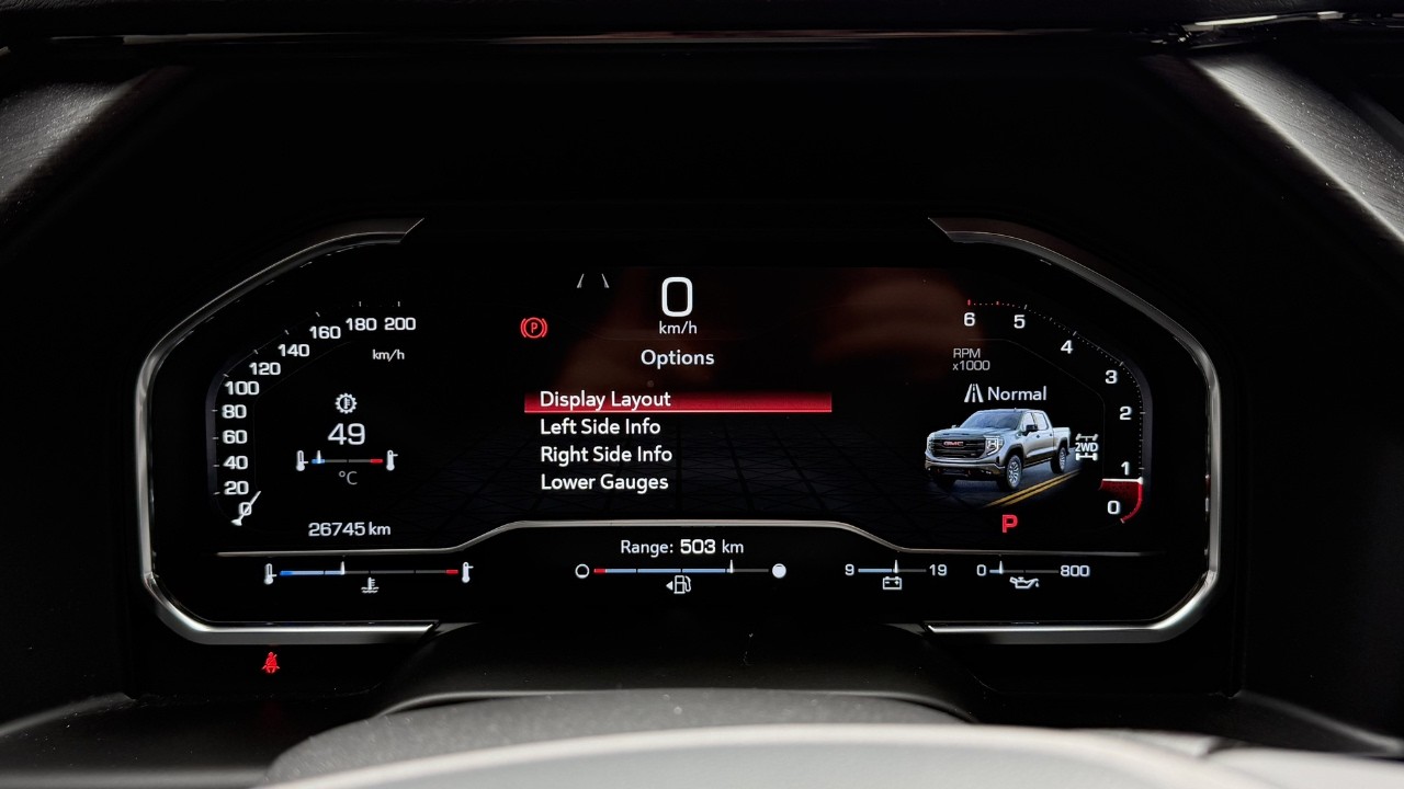 2025 GMC Sierra AT4 - How To Customize your Driver's Display Layout