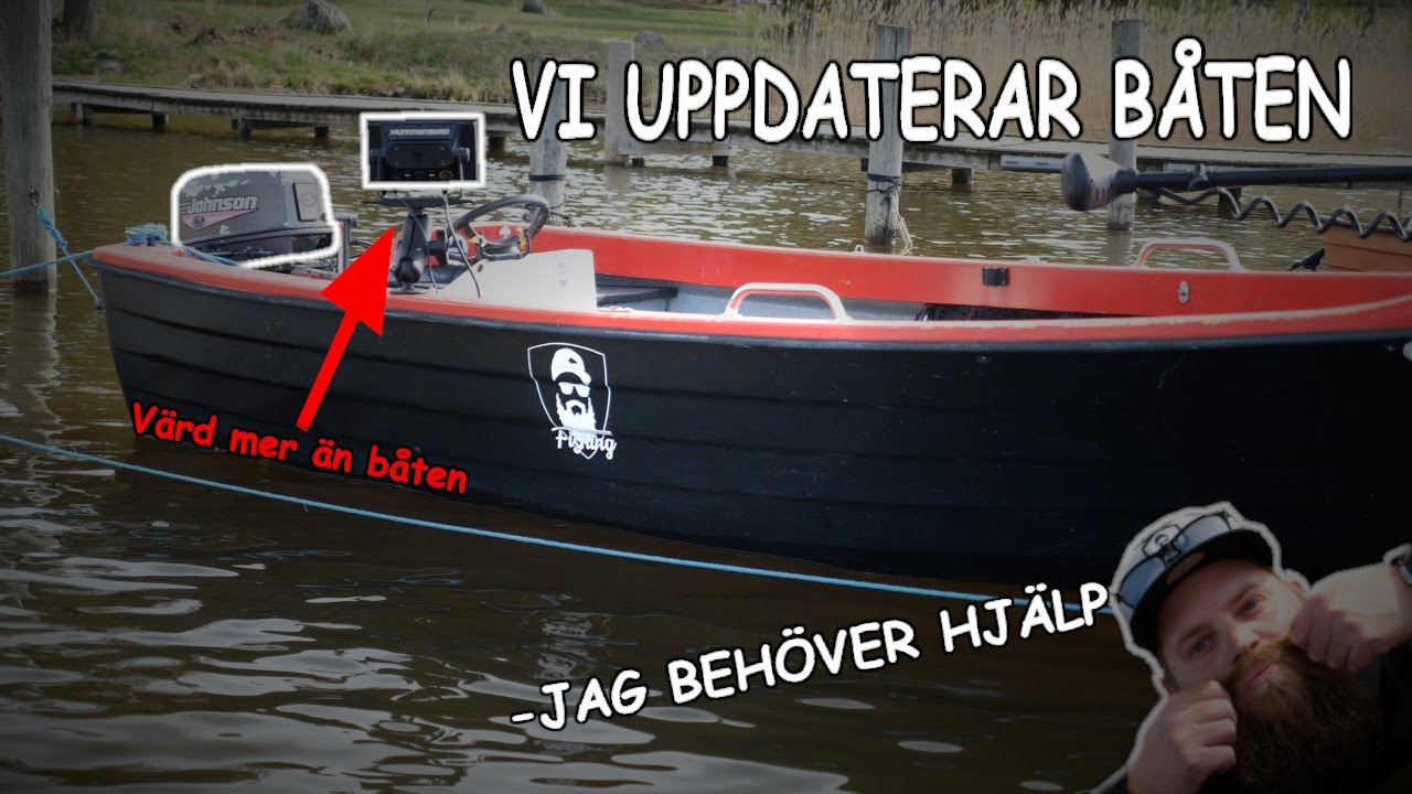 Vårfix på båten, Vi monterar nytt ekolod och visar planlösning och kastdäck - STORA PROBLEM