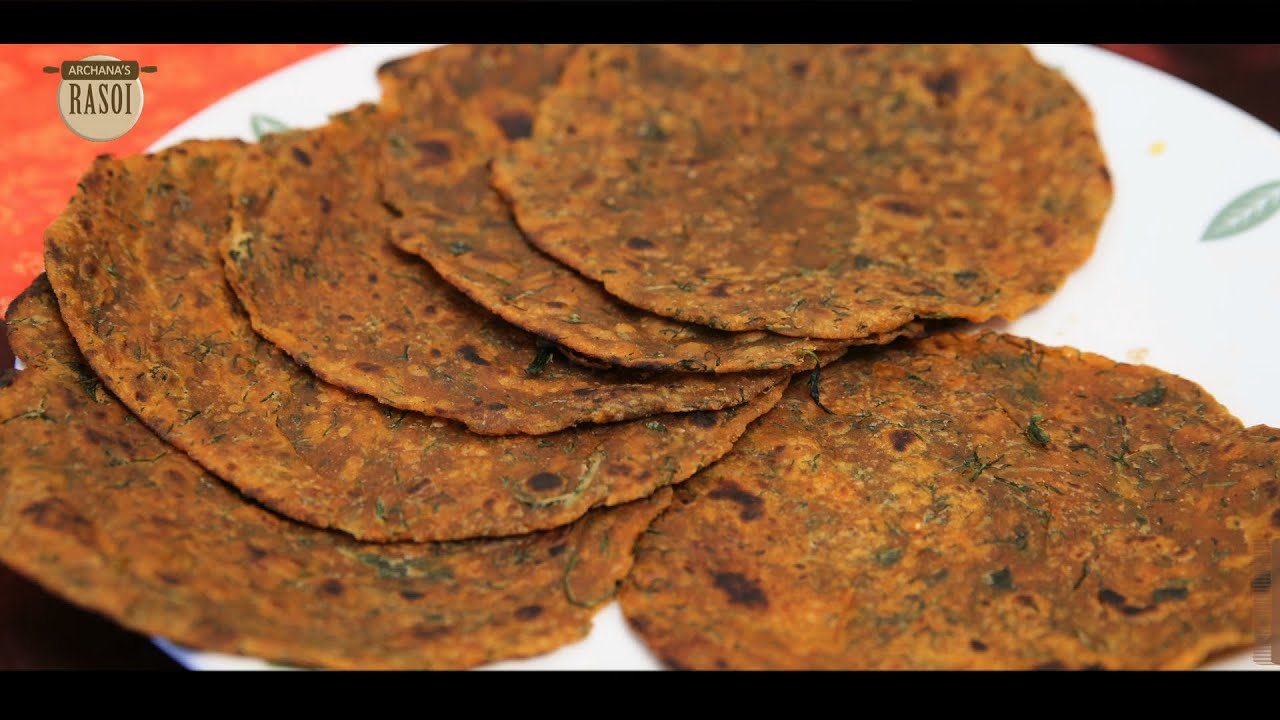 Shepu Che Parathe (Dill Leaves Paratha) by Archana