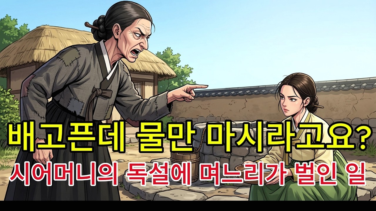 배고픈데 물만 마시라고요? 시어머니의 독설에 며느리가 벌인 일