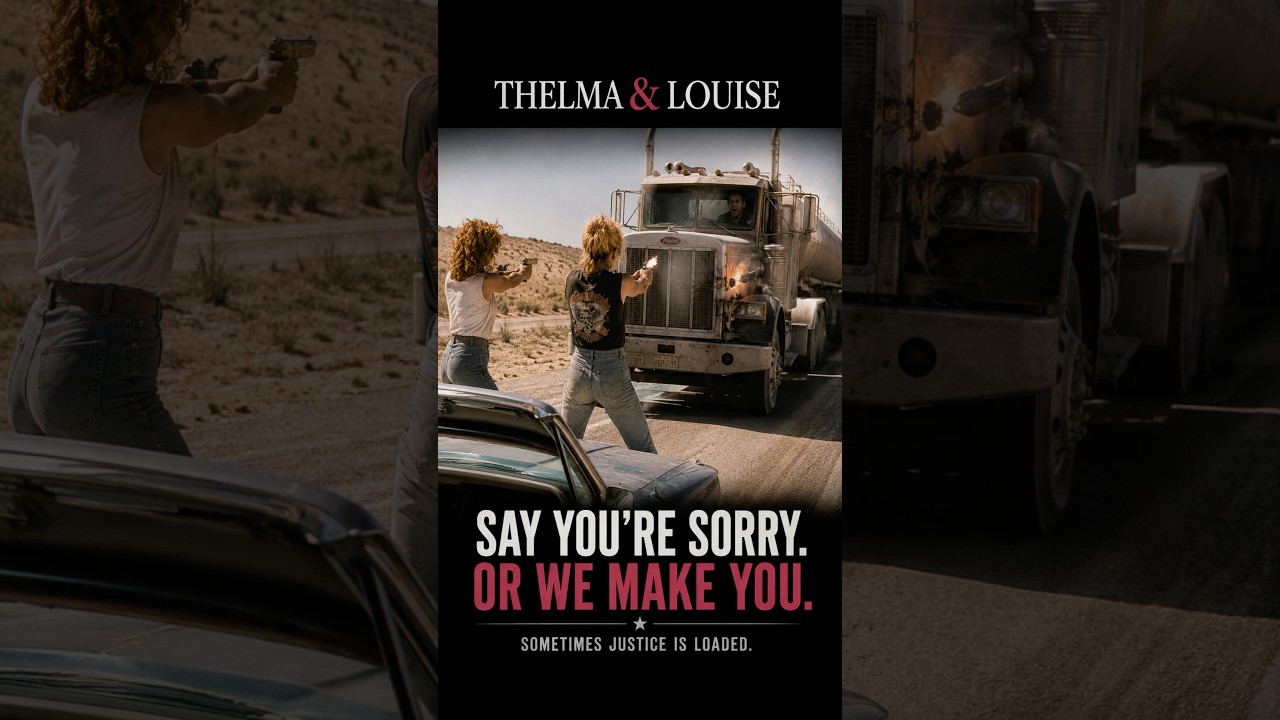 🔥 They Only Wanted an Apology, Then Blew Up His Tanker丨Thelma & Louise #shorts #movie