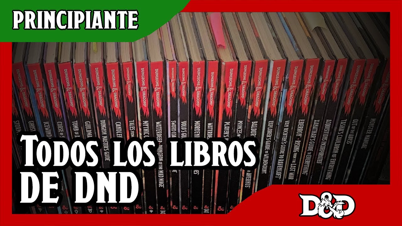 Un recorrido por TODOS los libros de #dungeonsanddragons  | ¿Cuáles hay en ESPAÑOL?