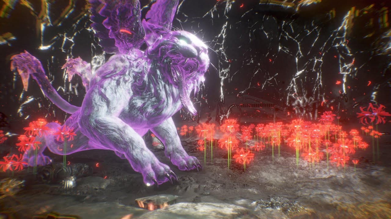 仁王2 レベル1 奈落獄 深部 24F 「鵺、白虎、立烏帽子」(旋棍)