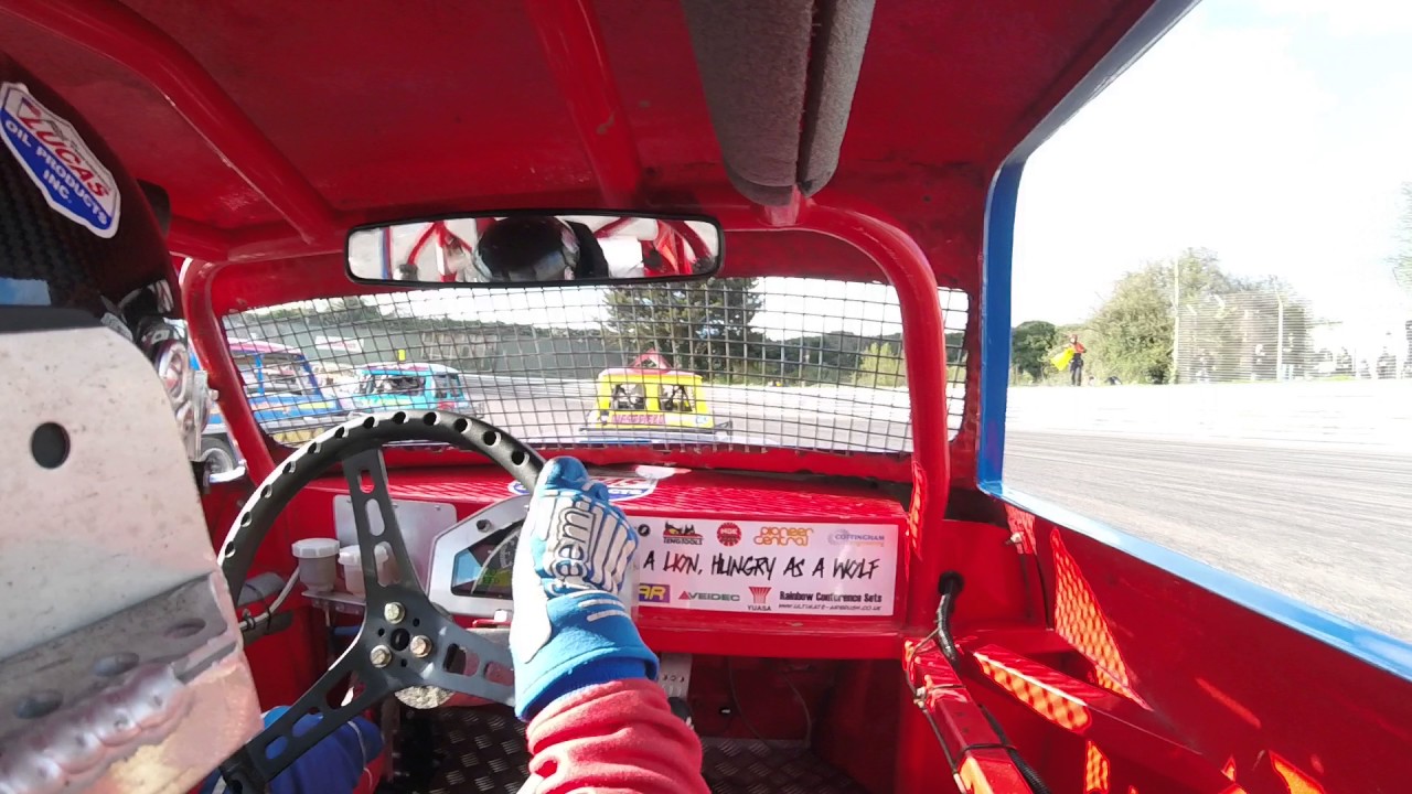 Albert Carter racing in Brisca National Ministox at Birmingham Wheels Stadium, May 2016