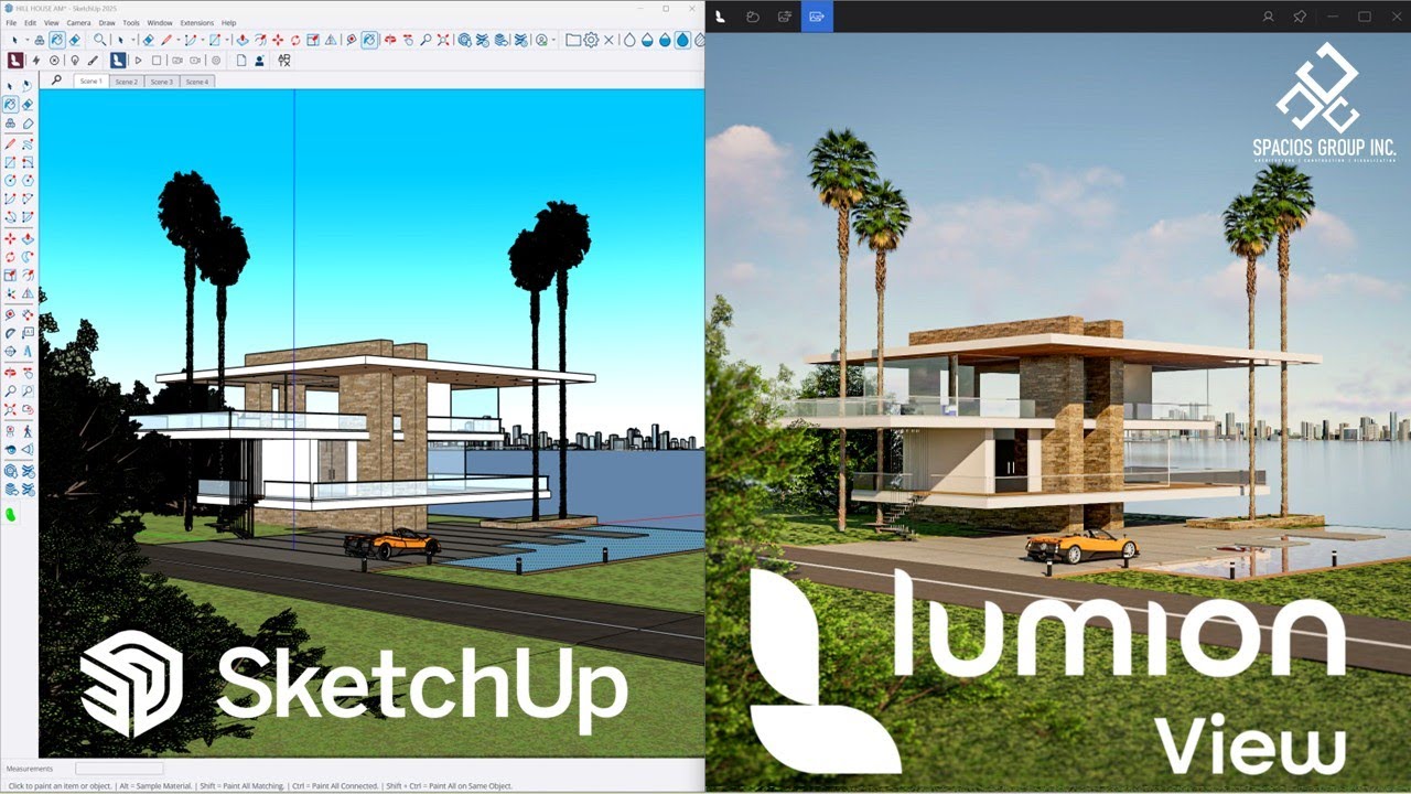 SketchUp 2025 + Lumion View: Real Time Rendering Made Easy