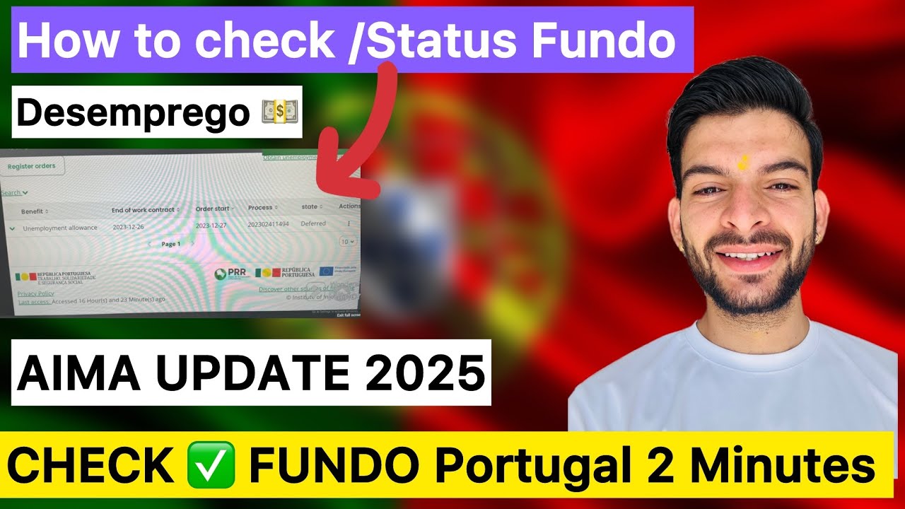AIMA UPDATE How to Check Fundo Apply &Check Status in Portugal 2025 #aimaportugal
