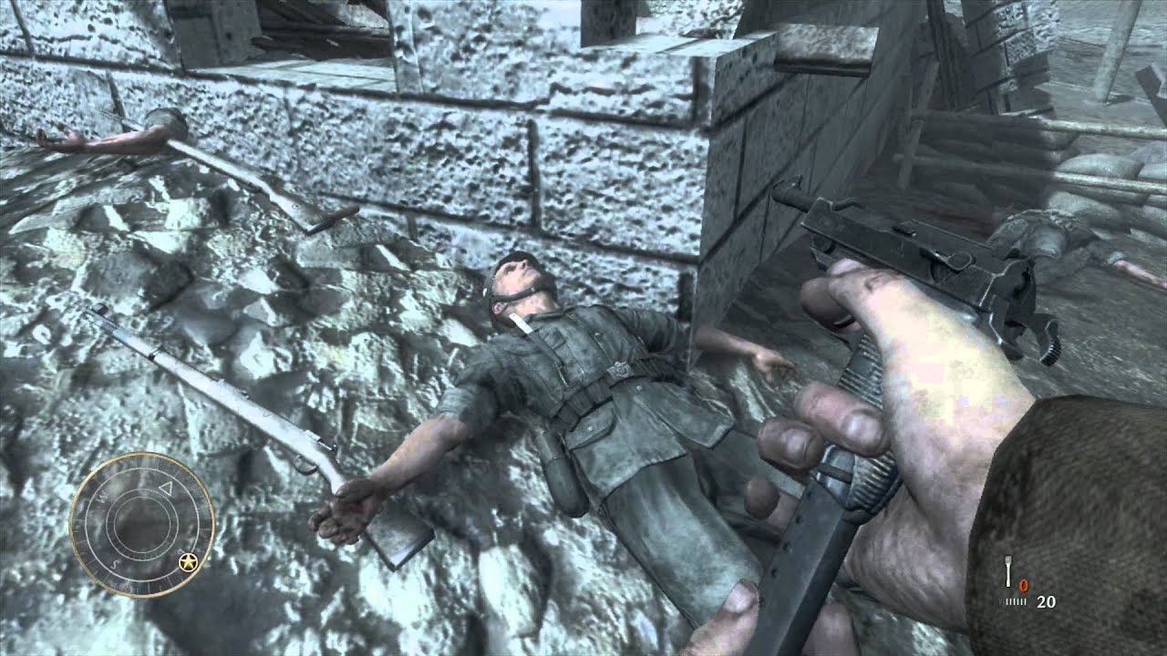 CoD WaW Vandetta GLITCH out of map and Gunslinger achievement.