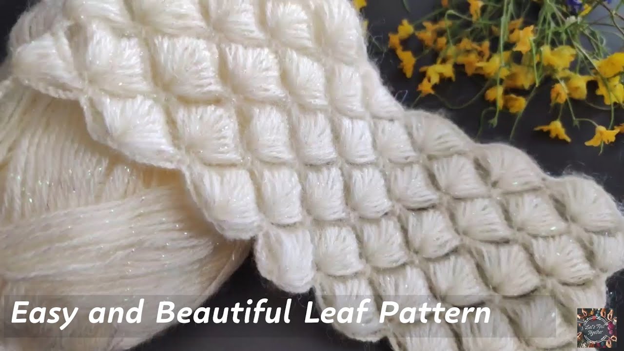 Easy and Beautiful Leaf Crochet Pattern | Step-by-Step Tutorial