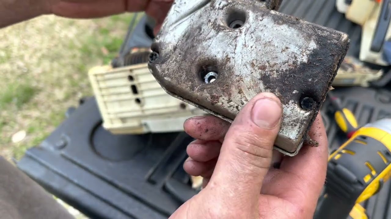 Advancing the timing on a Stihl ms 200t also muffler mod with wcs deflector!