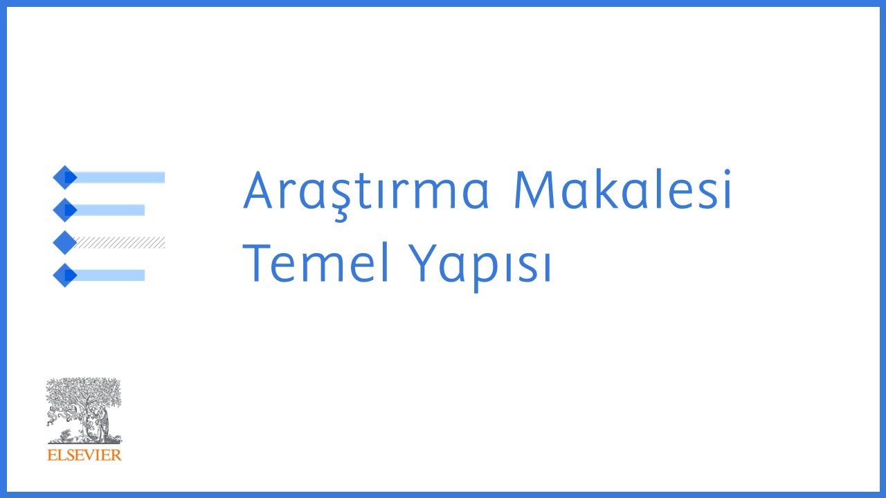 Araştırma Makalesi Temel Yapısı