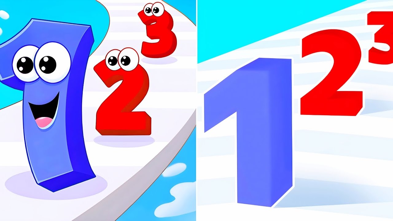 New Satisfying Mobile Game 2023 - Number Master vs Number Run 3D, All Levels