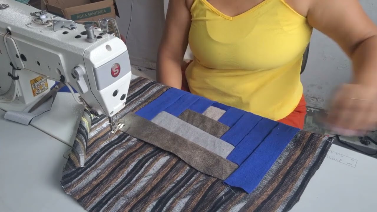 MANEIRA FÁCIL DE FAZER UM TAPETE DE FAIXAS.