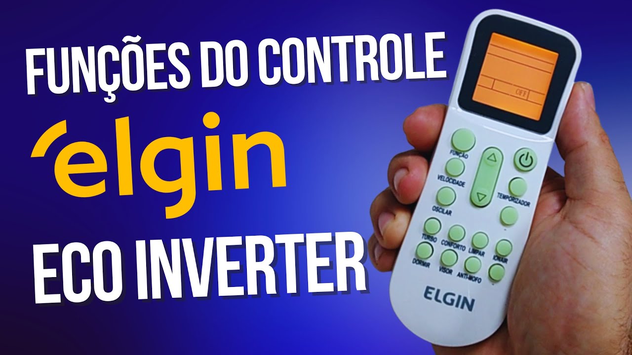 Funções do controle remoto Ar condicionado ELGIN eco Inverter @Grupo Elgin