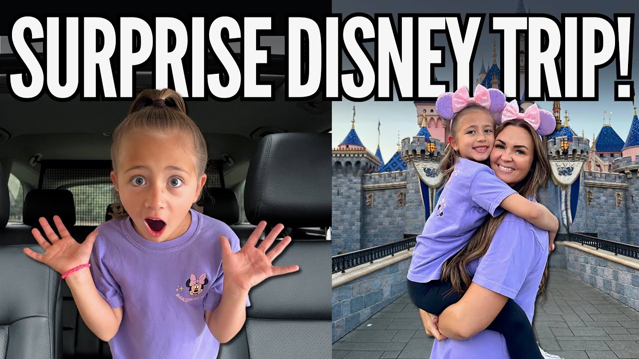 Stella is Shocked with Surprise Disneyland Trip for Her Birthday! She Didn't See It Coming