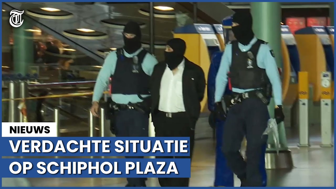 Hier wordt ‘Schiphol-dreiger’ afgevoerd