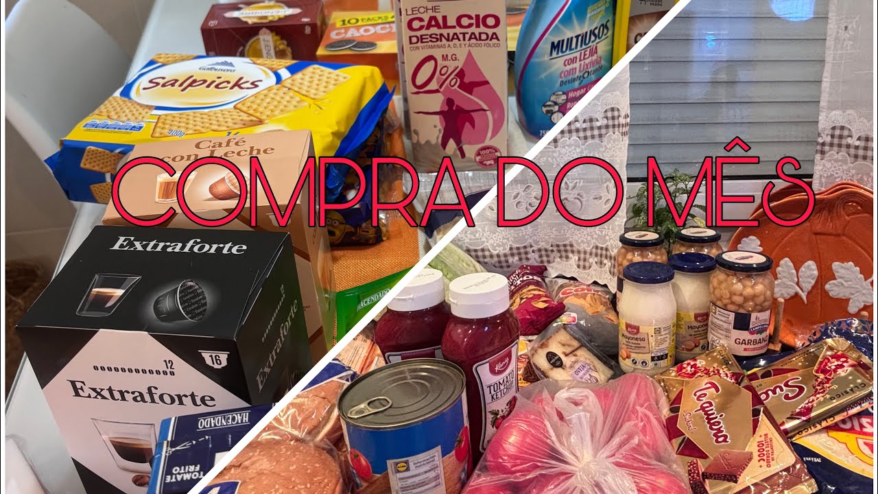 COMPRA DO MÊS NOVEMBRO SURPERMERCADO  NA ESPANHA 🛒#casadalili #compradomes