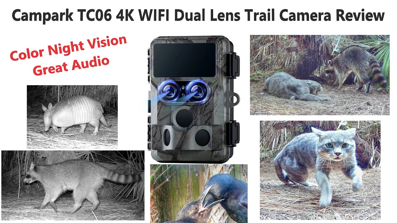 Campark TC06 4K Dual Lens Trail Camera Review and Tutorial