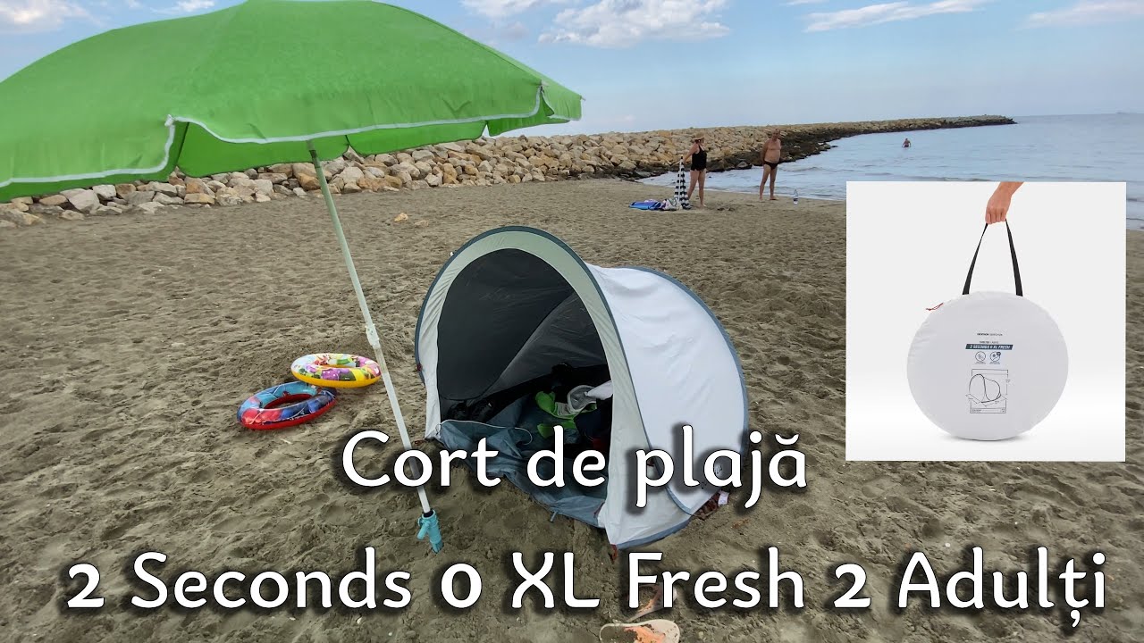 Prezentare cort de plaja 2 Seconds 0 XL Fresh 2 Adulți