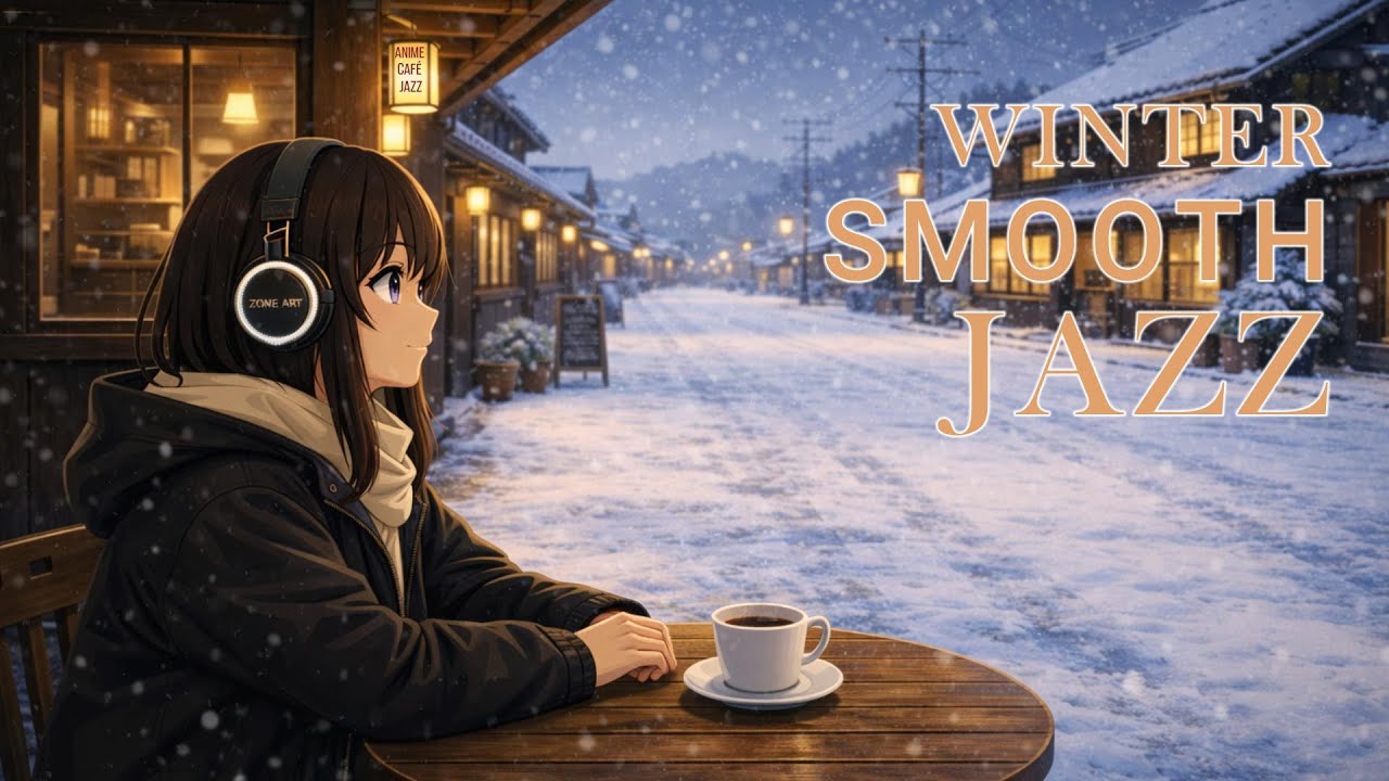 Winter Glow Jazz ☕ Smooth Café Relaxing Music