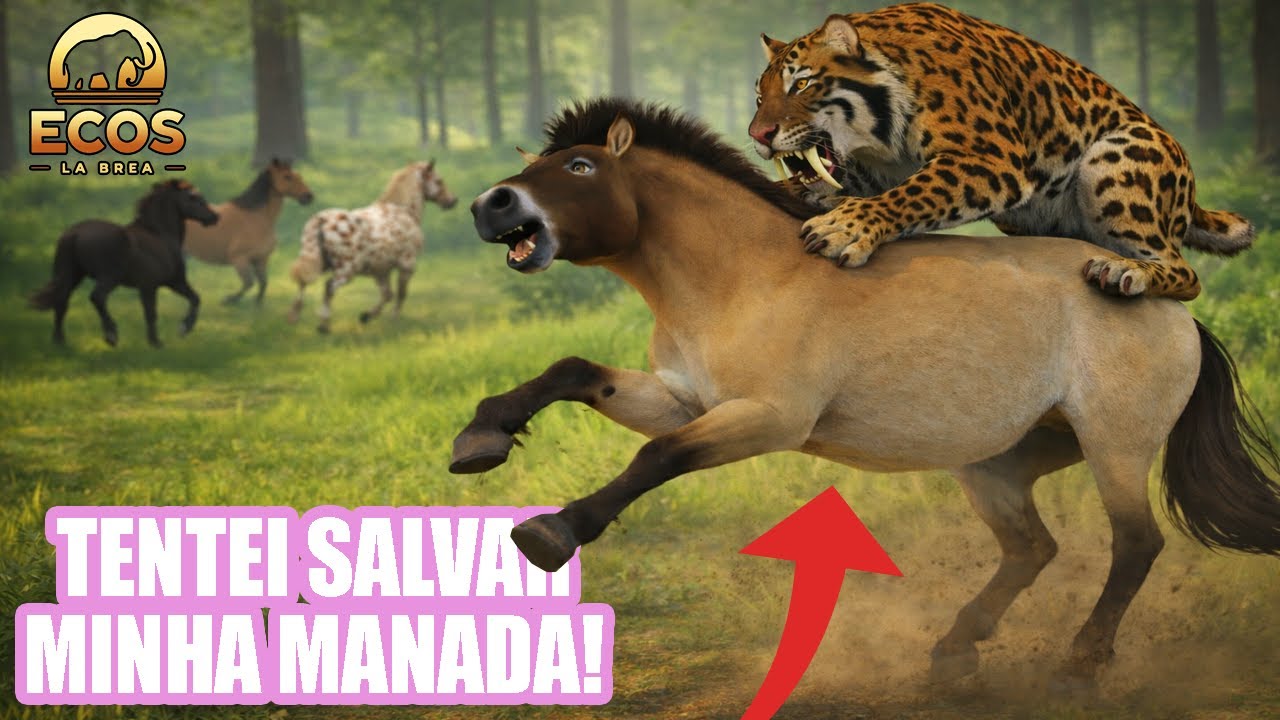 EU PRECISO PROTEGER A MINHA MANADA DE CAVALOS SELVAGENS! | Ecos La Brea ROBLOX